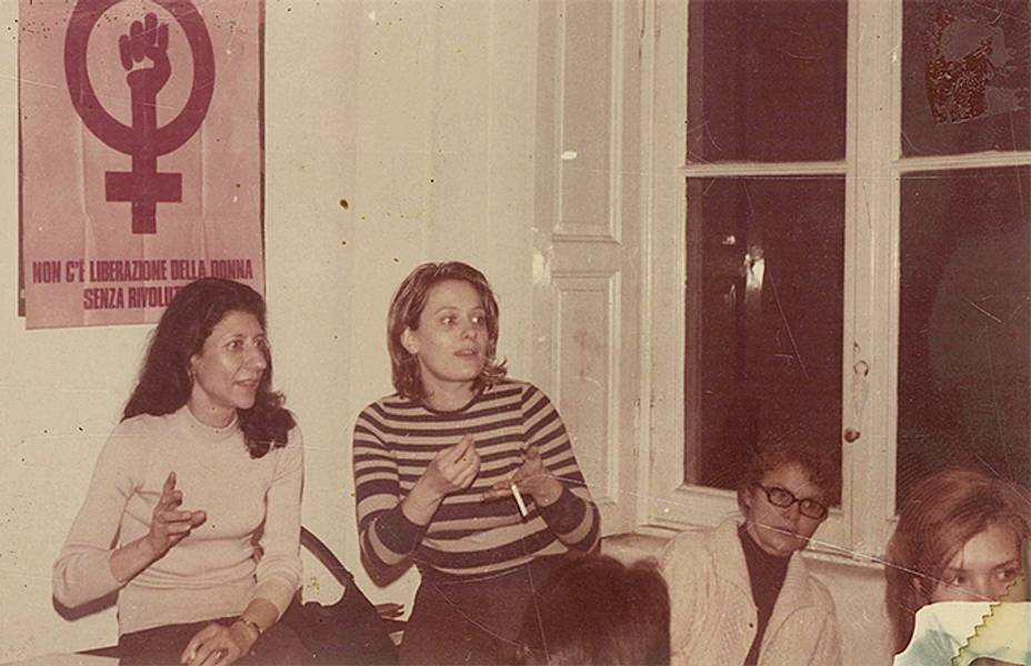 Alex Martinis Roe, A story from Circolo della rosa, film still (detail) of an image courtesy of the Milan Women's Bookstore, 2014.