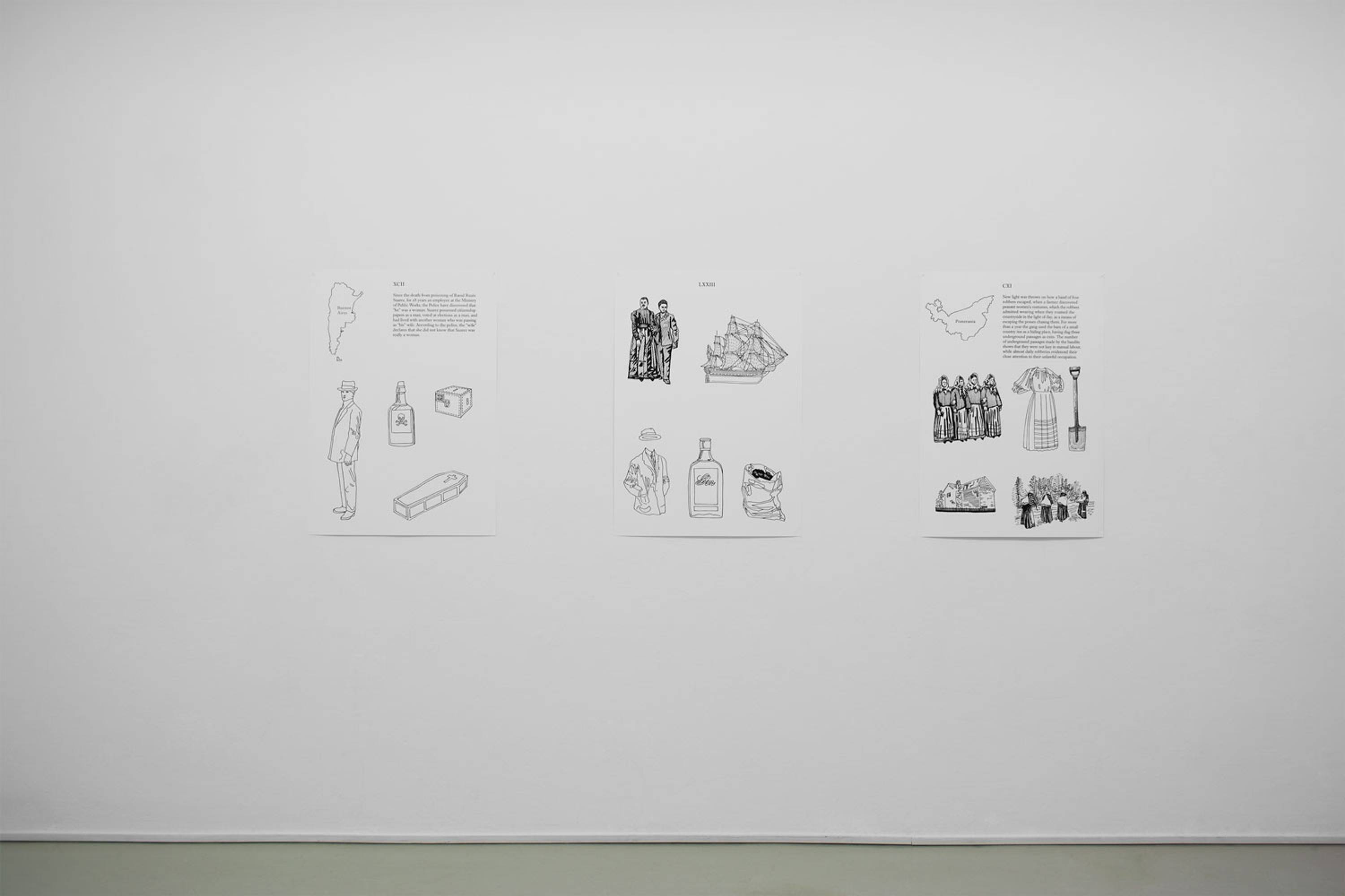 Olivia Plender, Many Maids Make Much Noise, Exhibition view at ar/ge kunst Bolzano, Foto aneres,2015