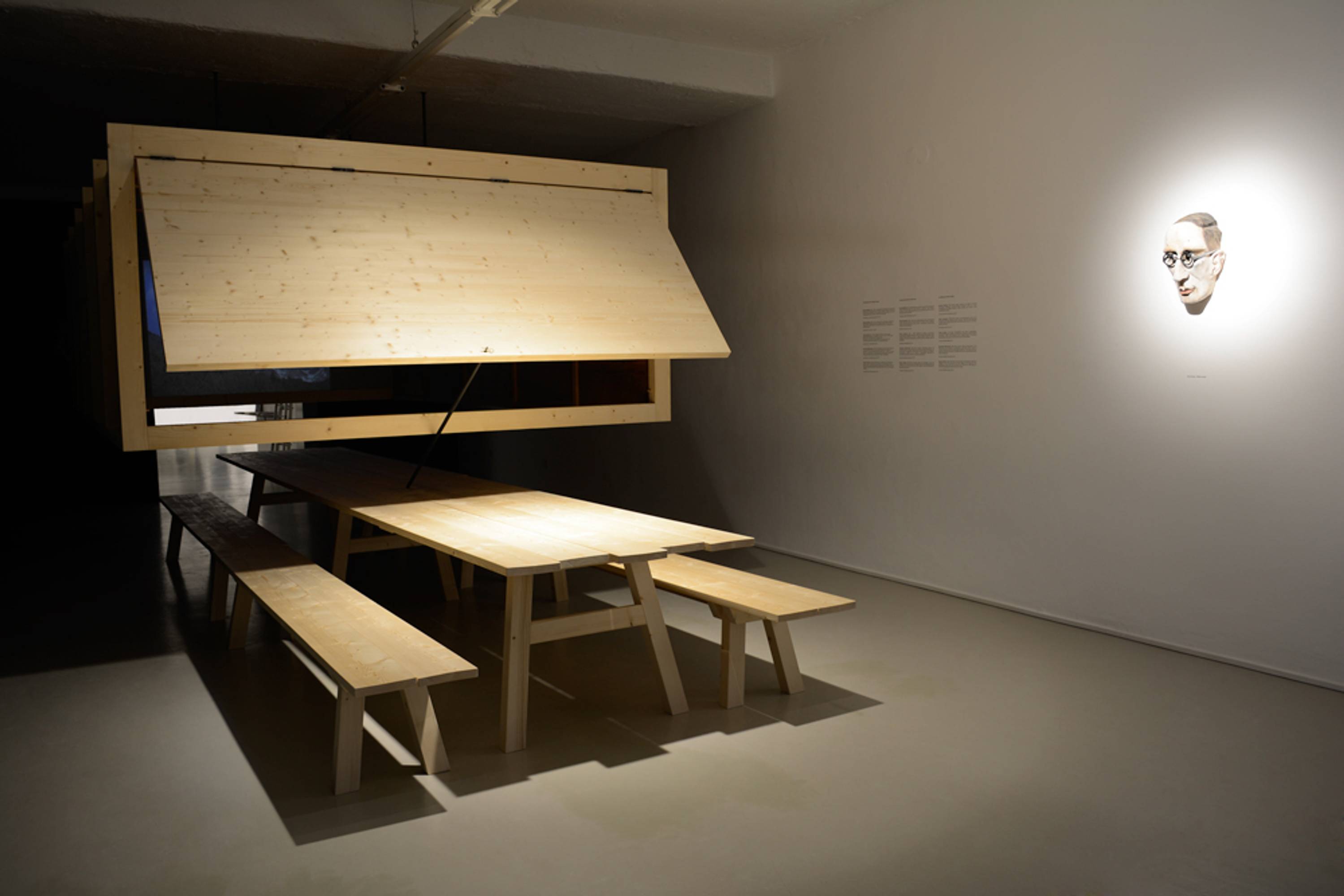 Gareth Kennedy, Die Unbequeme Wissenschaft (The Uncomfortable Science)Installation design by Harry Thaler, Produced by Kofler and Deplau, San Felice / Val di Non© ar/ge kunst, Aneres 2014