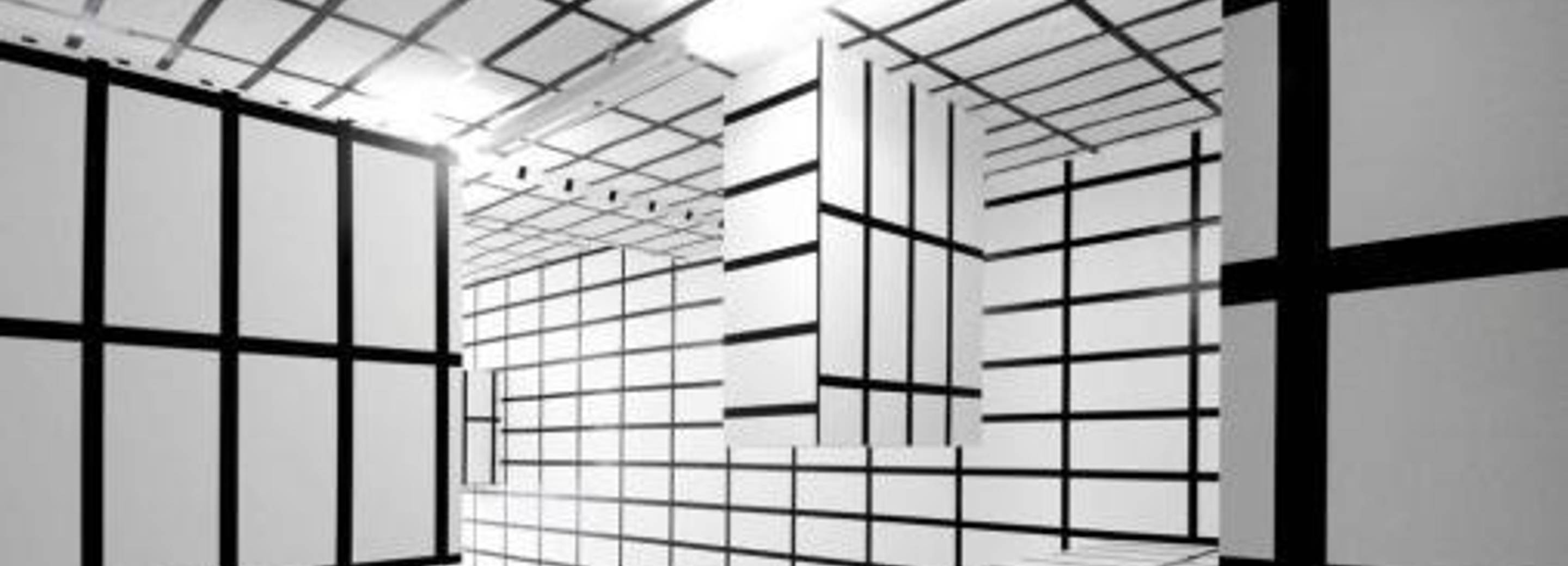 Exhibition view, Esther Stocker, 2004