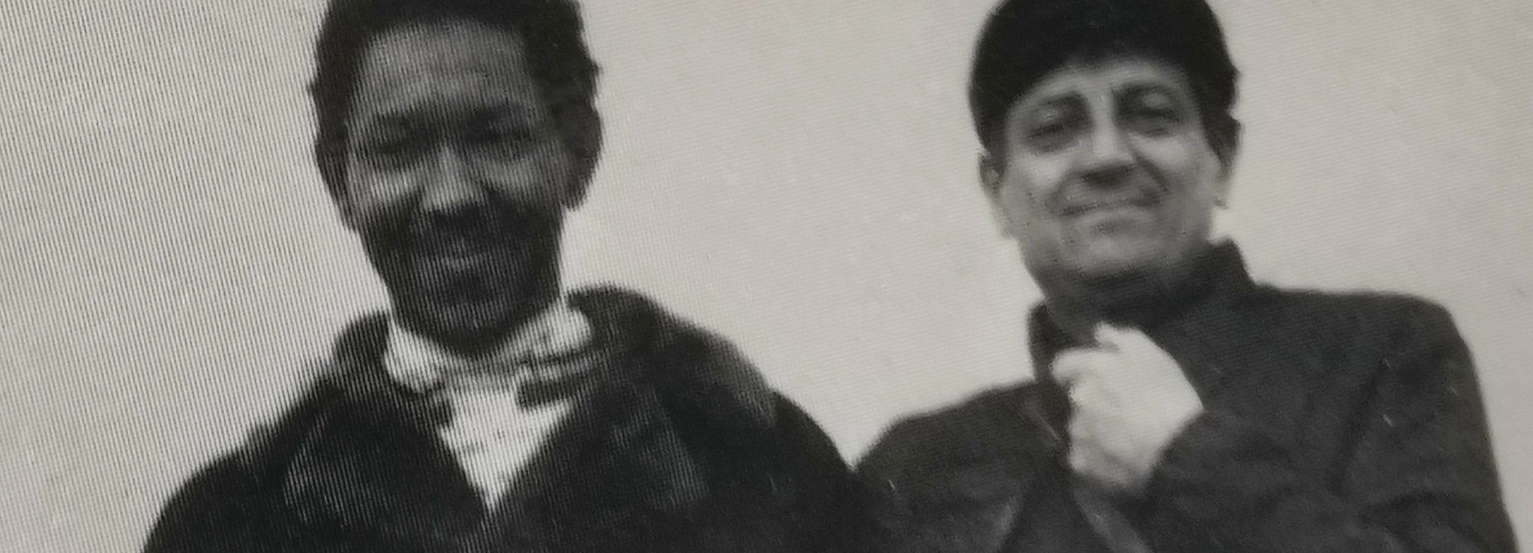 Henry Martin with Gianfranco Baruchello photo by Berty Skuber