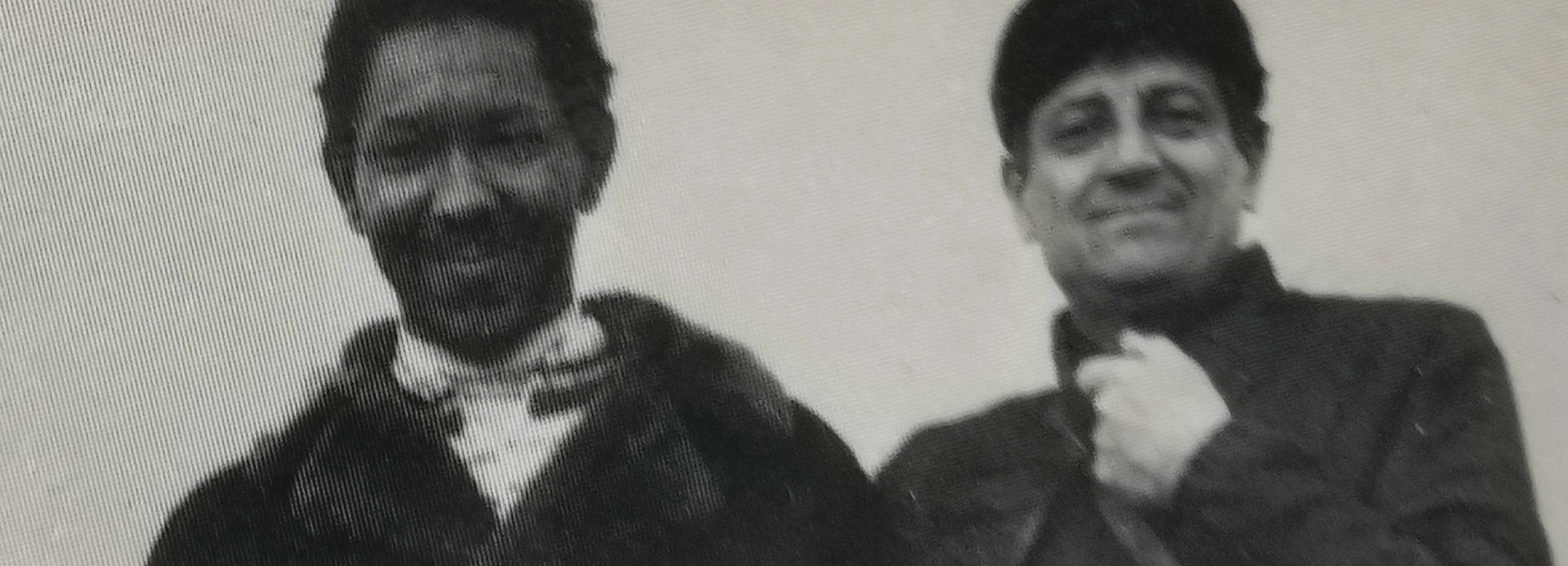 Henry Martin with Gianfranco Baruchello photo by Berty Skuber