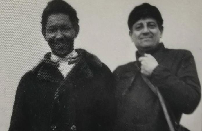 Henry Martin with Gianfranco Baruchello photo by Berty Skuber