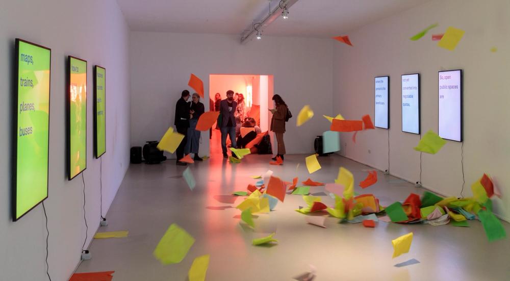 The Fluo Swan, Anna Scalfi Eghenter, exhibition view, Ar/Ge Kunst (2024), ph.Tiberio Sorvillo