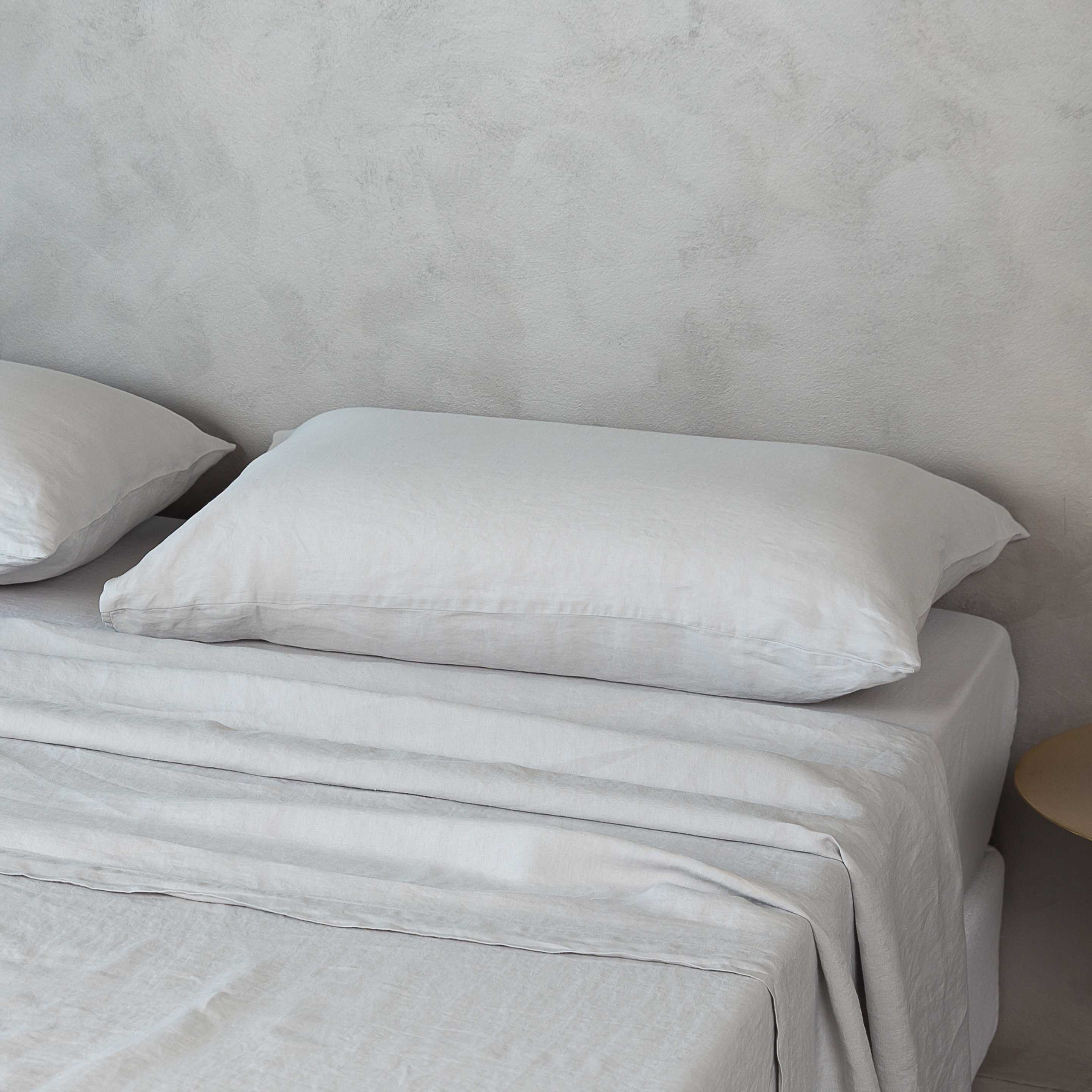 Federa per cuscino Lino Premium in lino stone washed