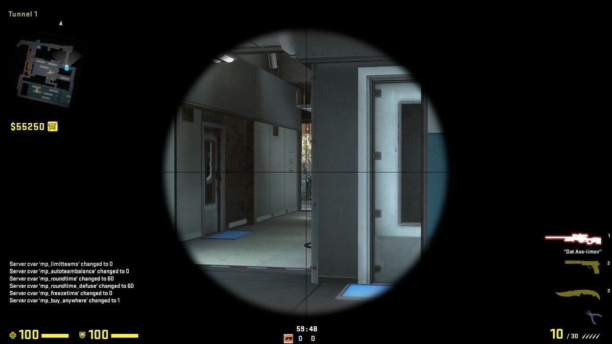 AWP on Back 6 aiming towards Ivy on Train