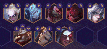 Diana Lissandra Akali Pyke Talon Azir Morgana Kayn