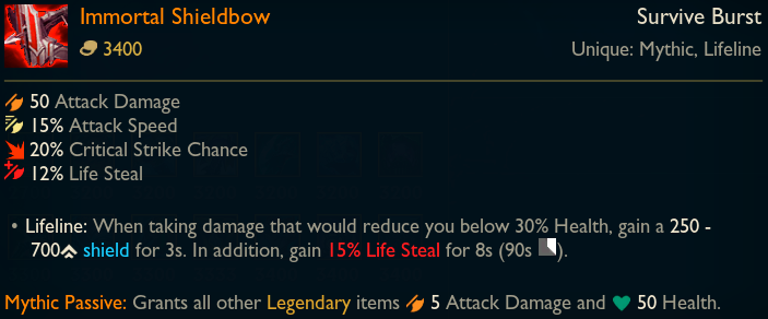 Preseason 11 Immortal Shieldbow