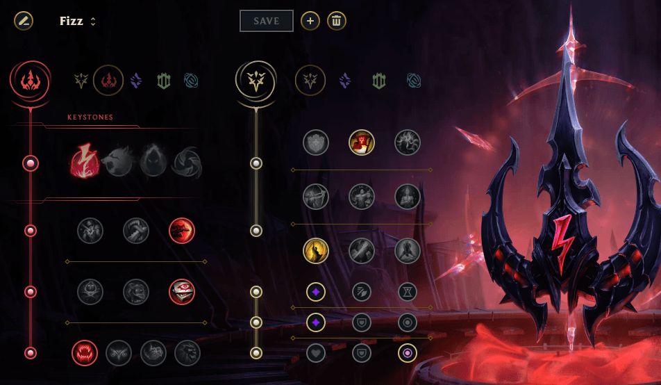 Fizz Runes - Electrocute/Sudden Impact/Ravenous Hunter/Triumph/Coup de Grace