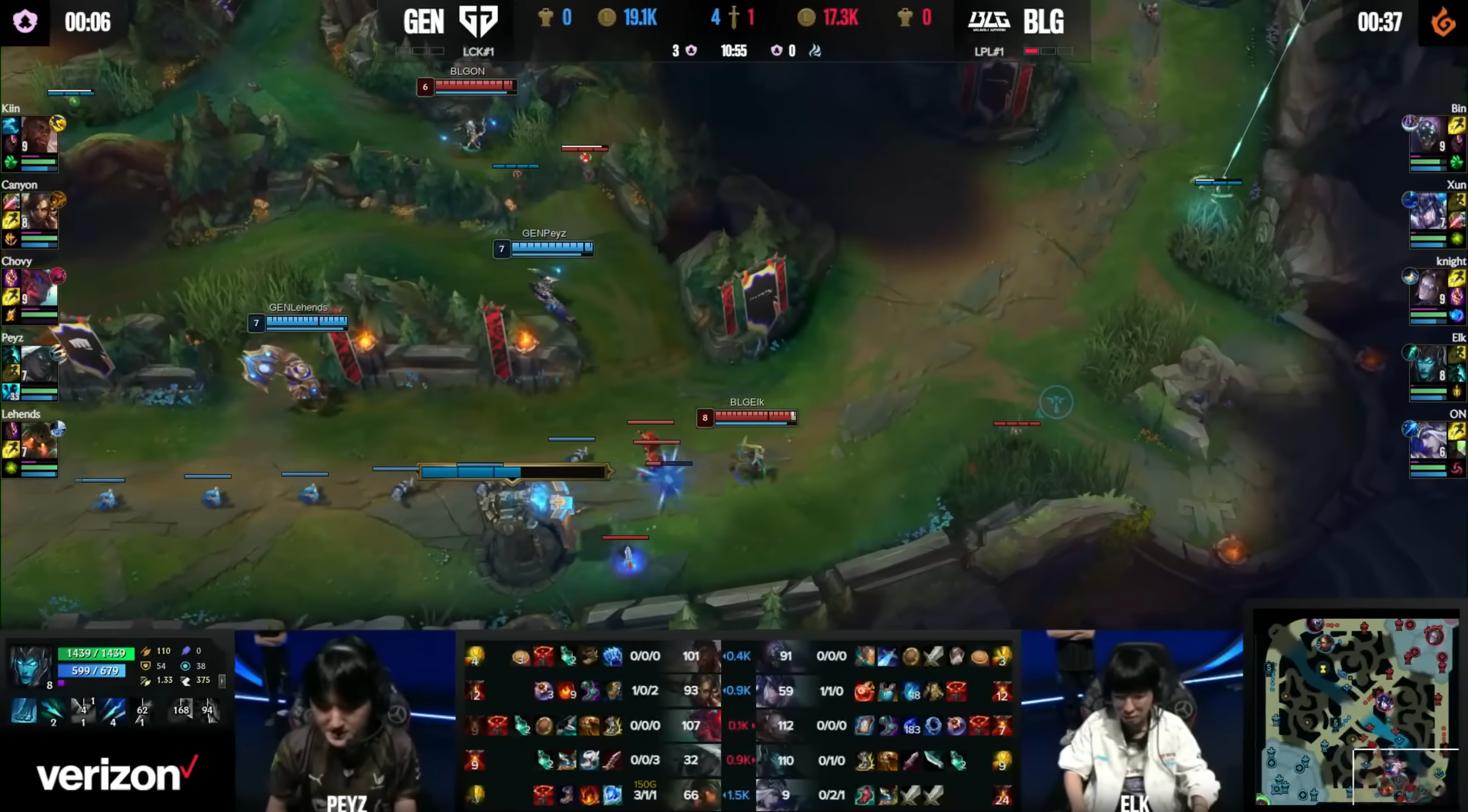 Example is taken from GEN vs BLG in the upper bracket.