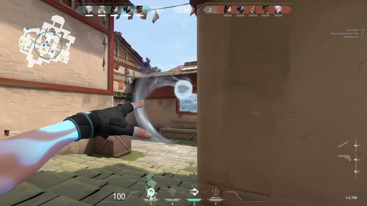 Jett throwing Cloudbursts at Window in Mid of Haven