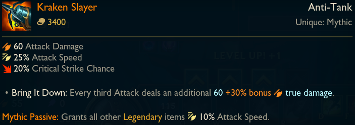 Preseason 11 Kraken Slayer