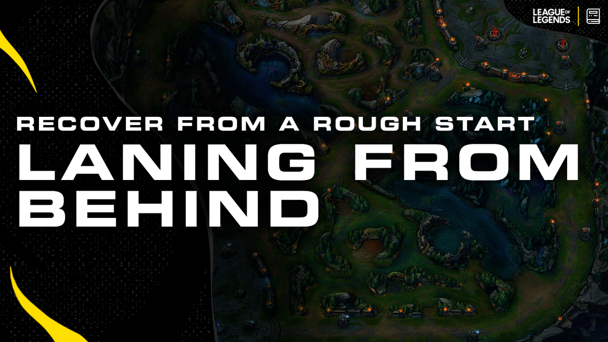 Laning from Behind in League of Legends