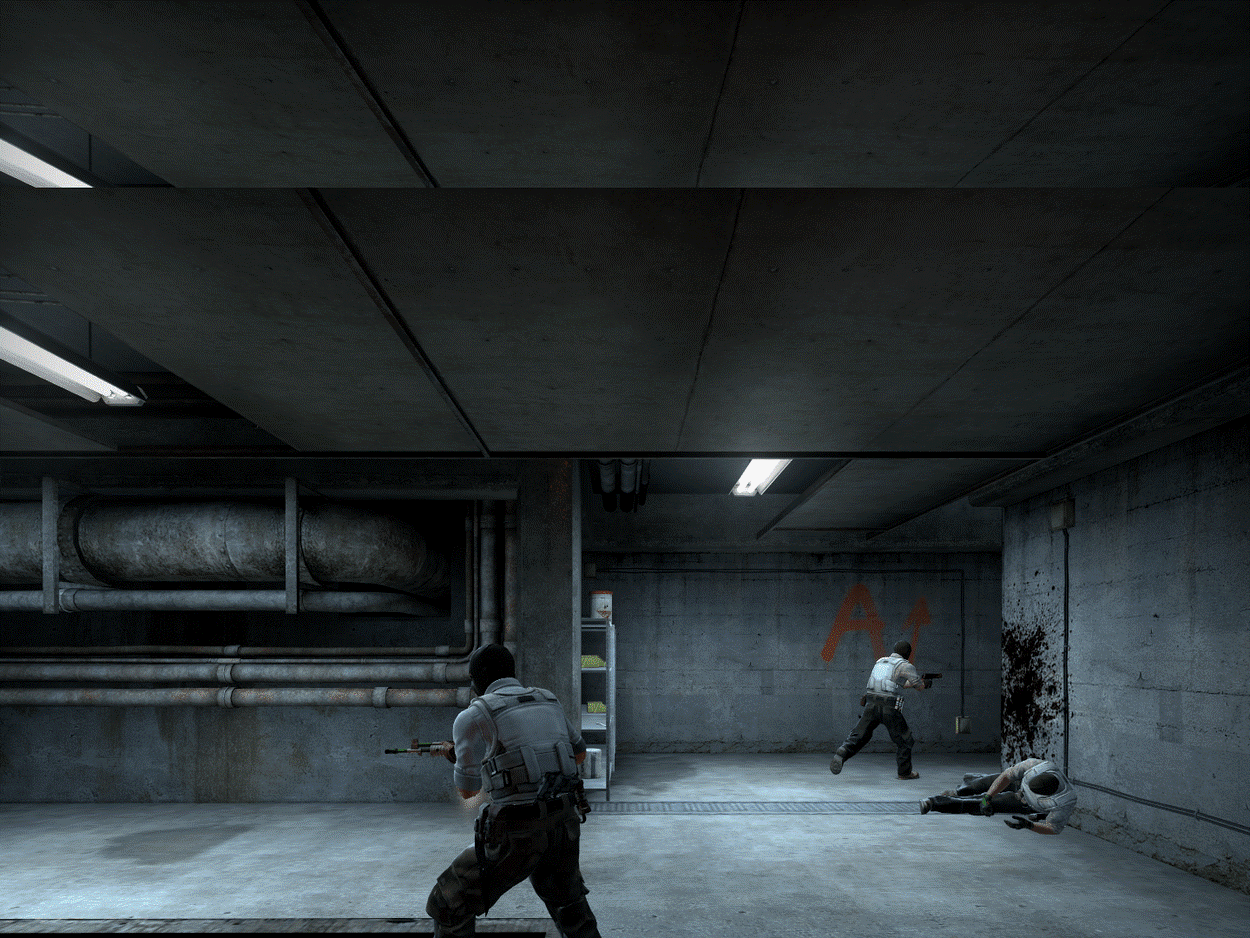 Two Ts trading for their teammate in Tunnel.