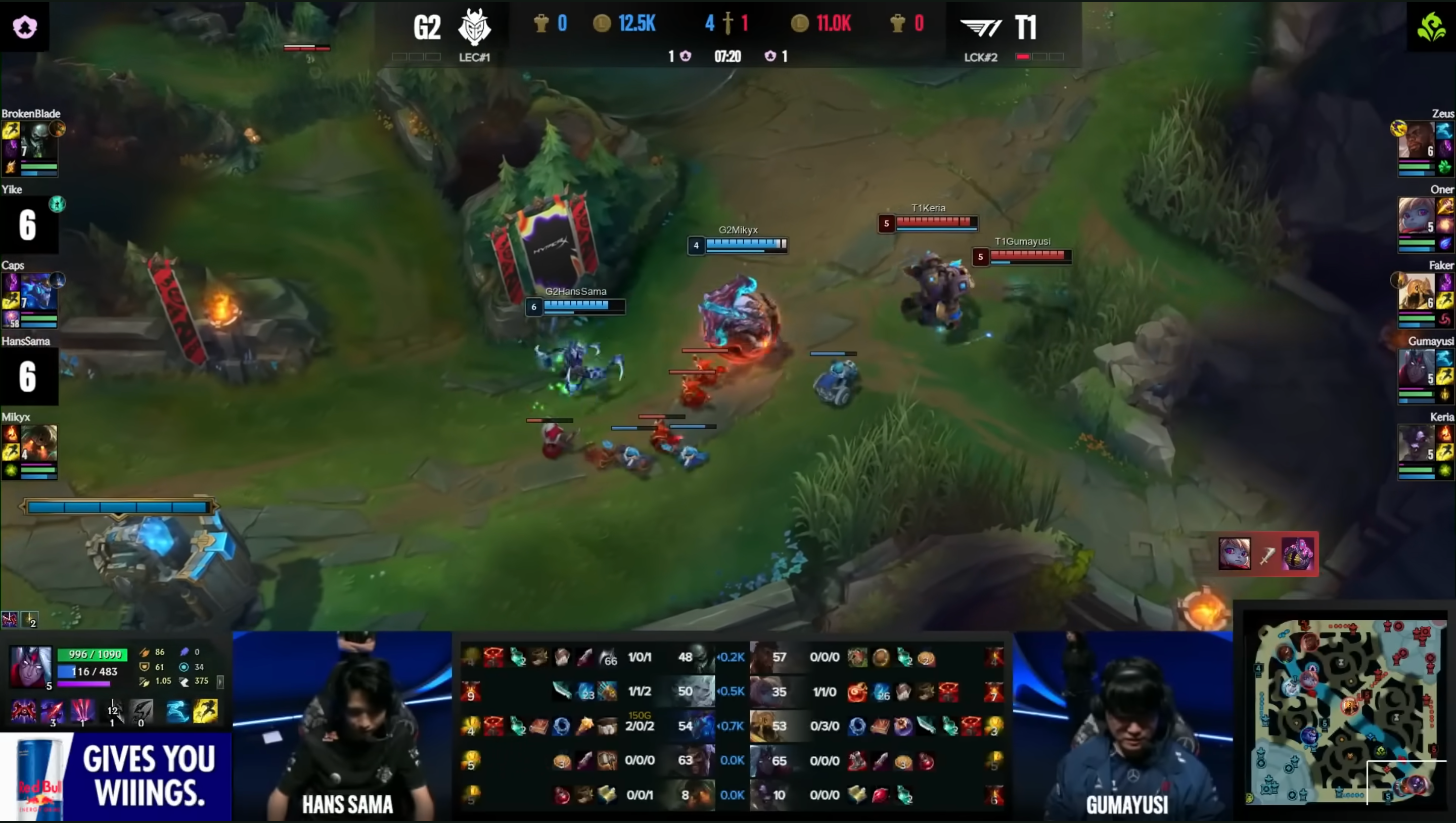 An example of a 2v2 trade from G2 vs. T1 in the Lower Bracket at MSI.