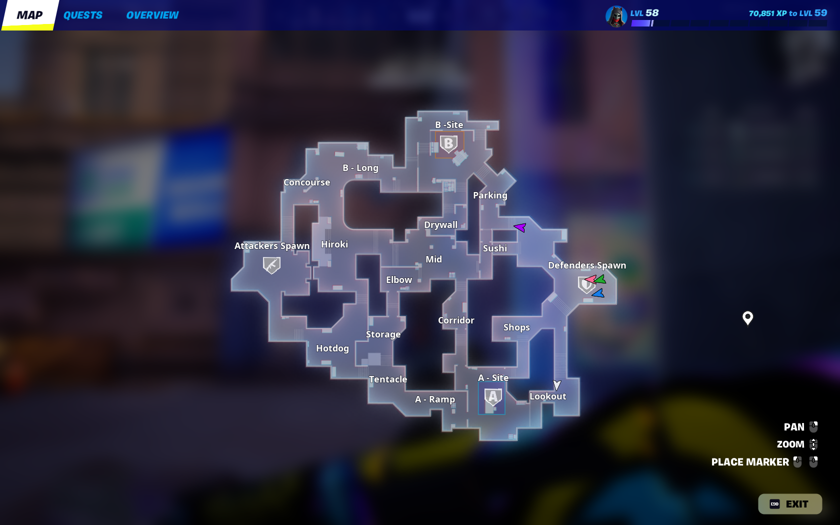 a tactical shooter map