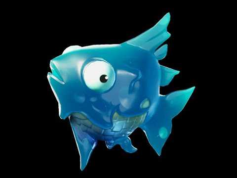 A translucent blue fish