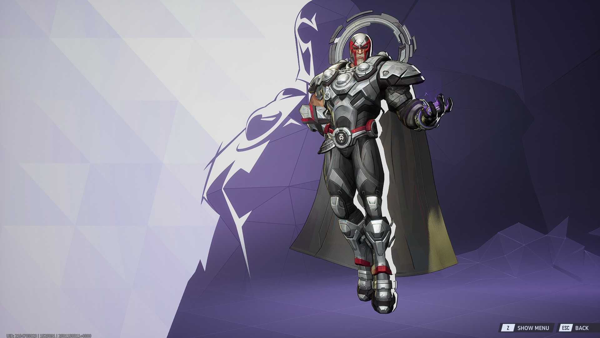 an elderly man in heavy metal armor levitating