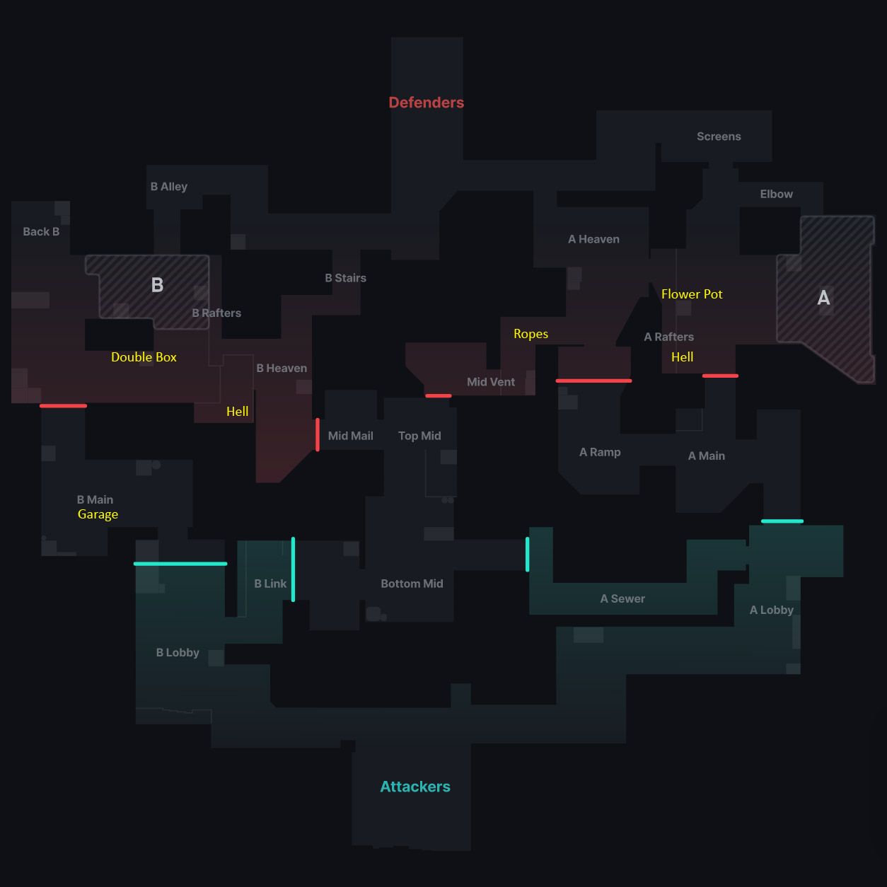 Valorant Ascent Map Callouts : Important map locations and their callouts -  The SportsRush