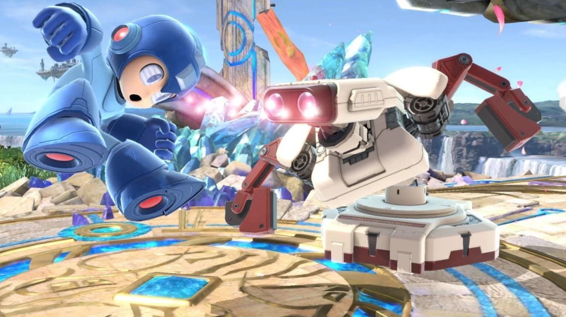 ROB Punching Mega Man
