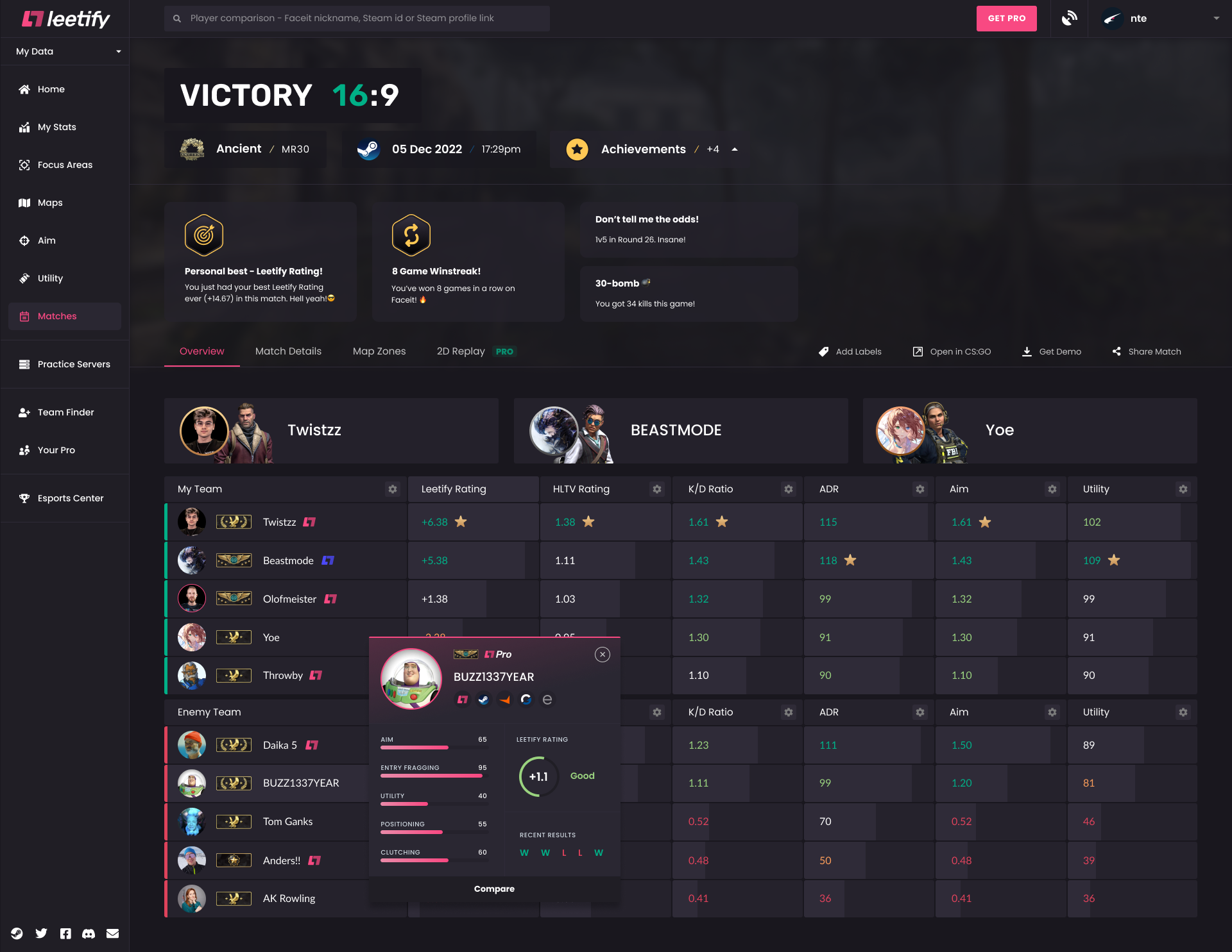 Timing is Everything: The Secret Life of CSGO Utility