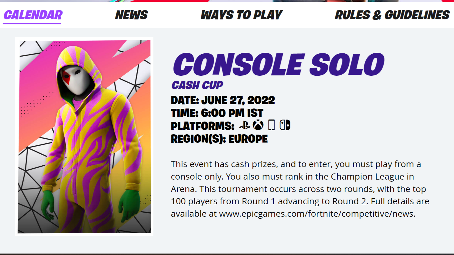 Fortnite PlayStation Cup 2022 announced: Start date, prize pool, and more