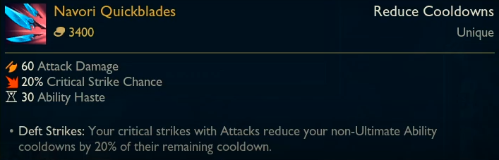 Preseason 11 Navori Quickblades