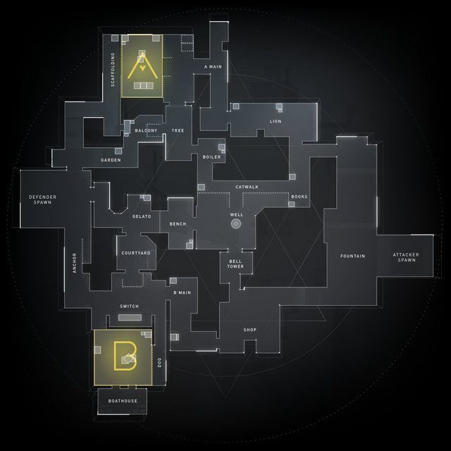 Valorant Map Guide: Callouts and locations of Split - Millenium