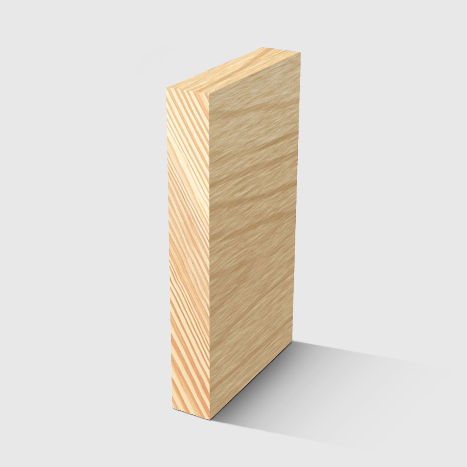 A rectangle timber moulding in General Purpose Pine 90 x 12mm