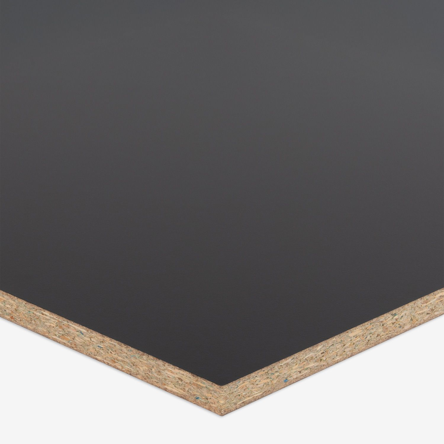 A particleboard panel 16mm Black