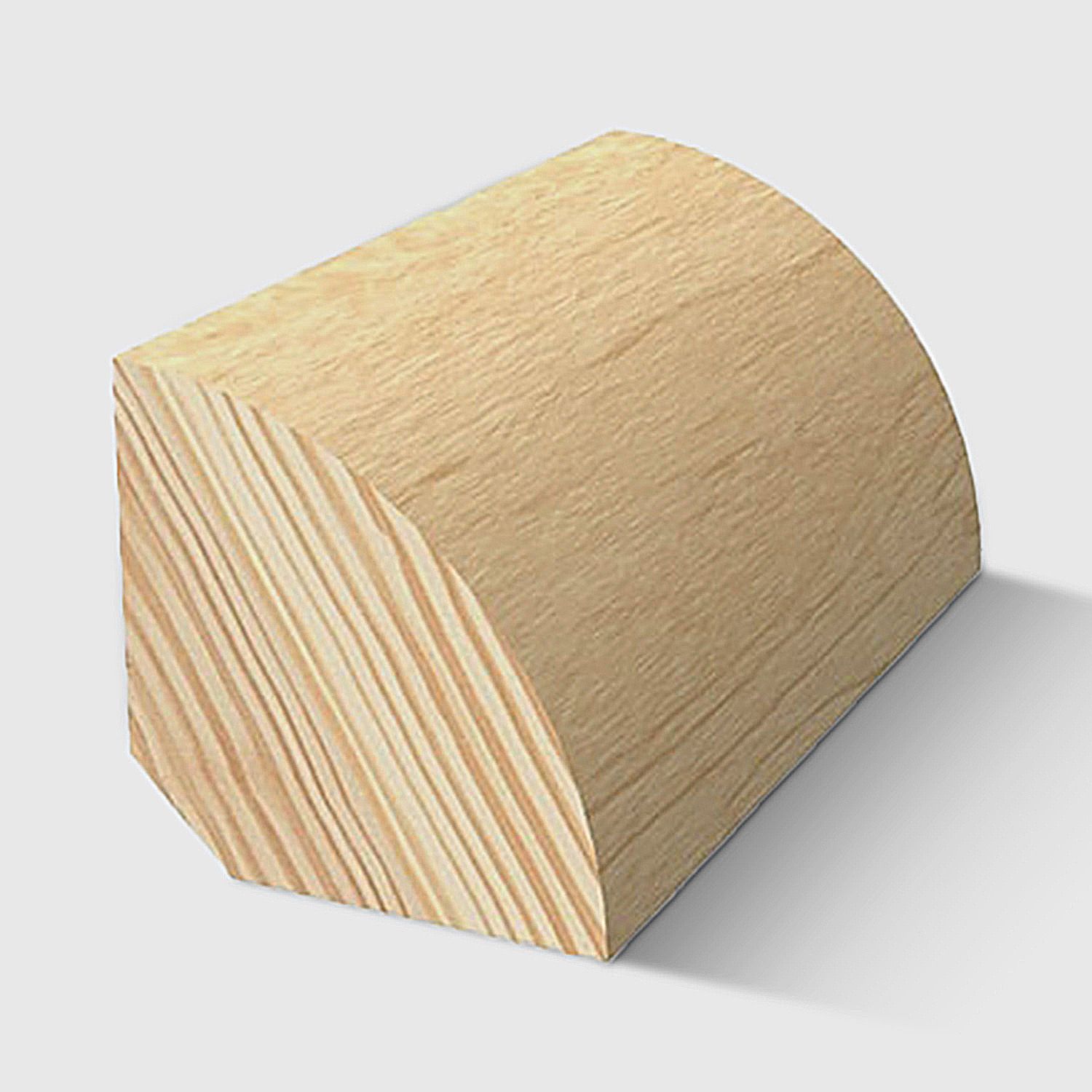A rounded corner timber moulding in Clear Pine 22.4 x 22.4mm 2.4m