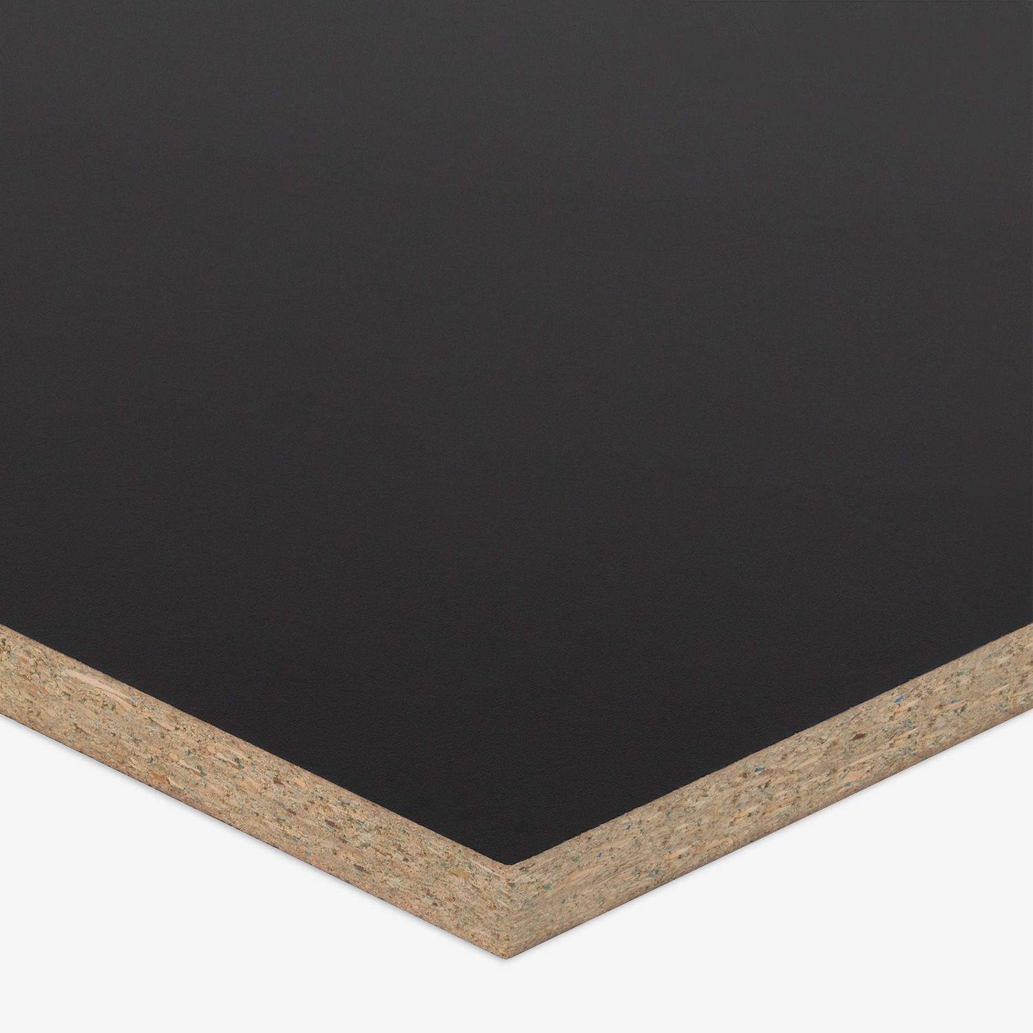 A particleboard panel 16mm Black