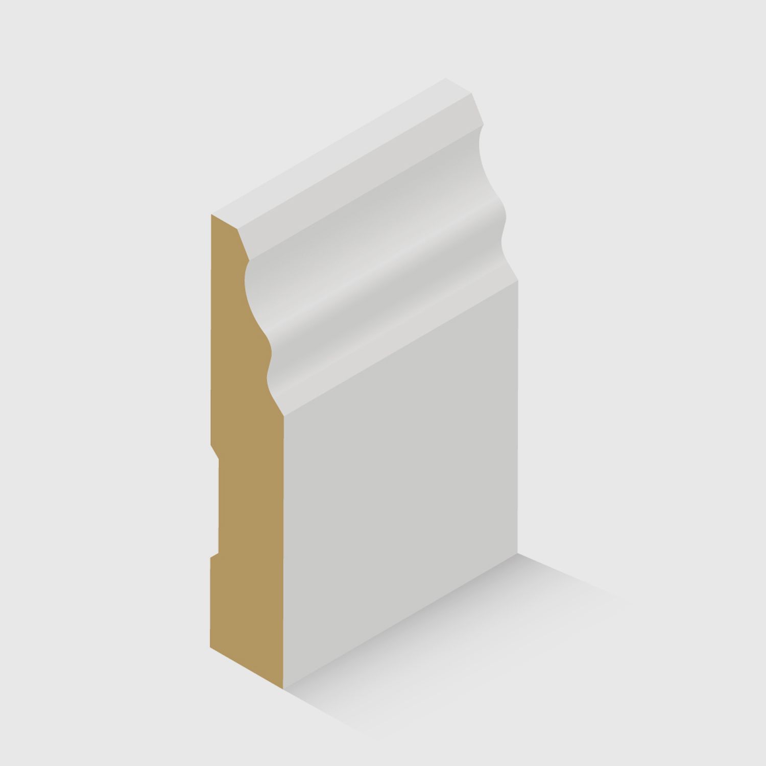 A colonial style MDF moulding 92 x 18mm