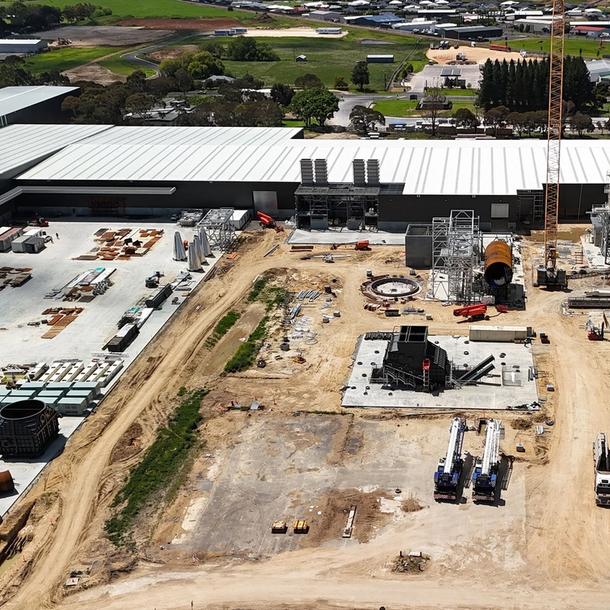 Aerial Shot of Mt. Gambier Facility