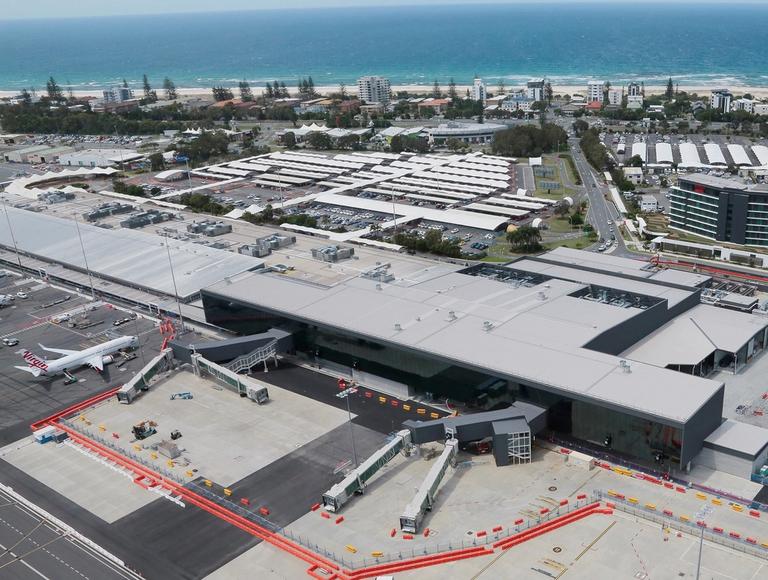 Gold Coast Airport Topped with an Abundance of Plywood
