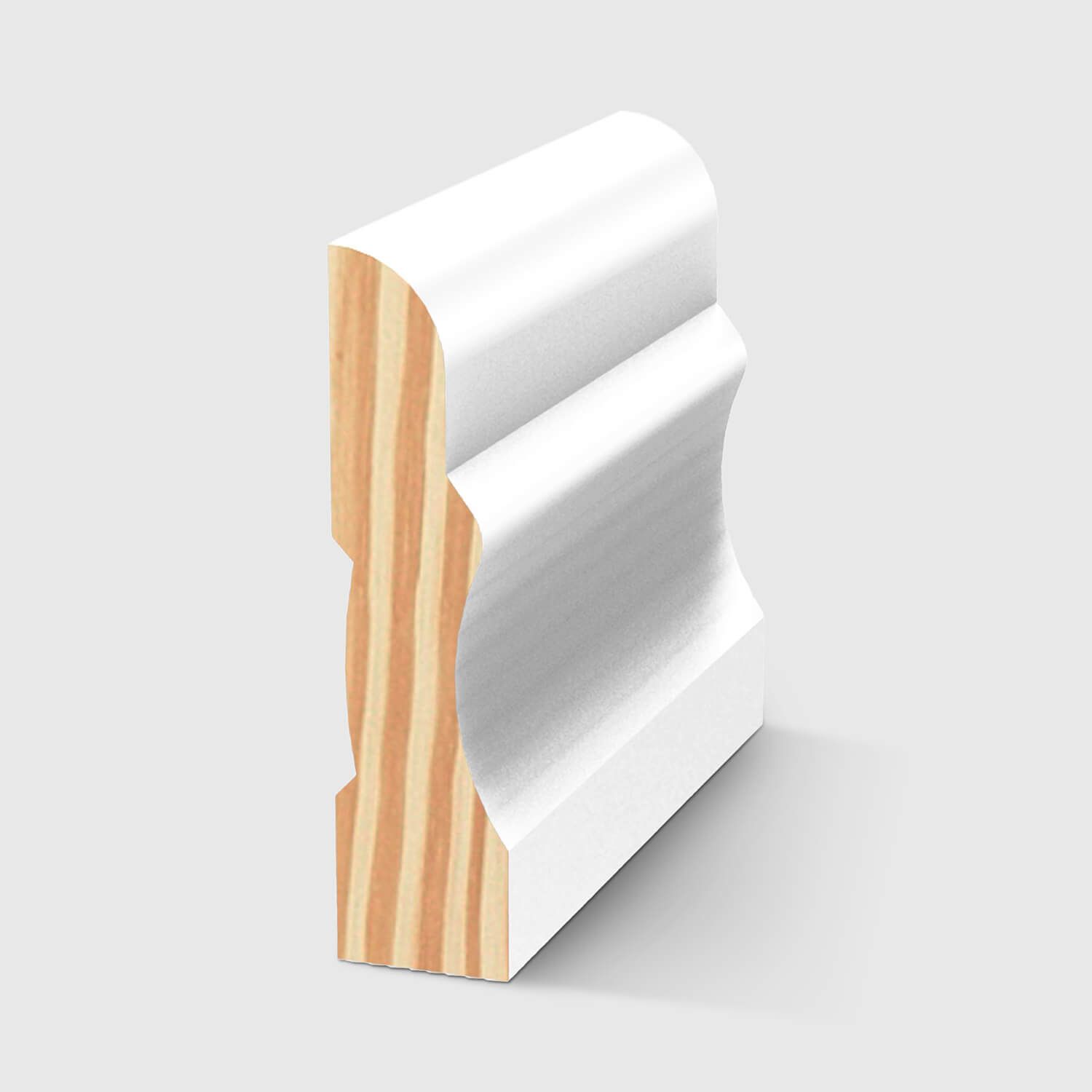 A colonial style timber moulding in Primed FJ Pine 42 x 11mm