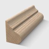 A timber moulding with a decorative concave and convex curved profile in Tasmanian Oak 15 x 11mm 2.4m