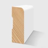 A smooth, rounded top edge Timber profile in Primed FJ Pine 42 x 18mm