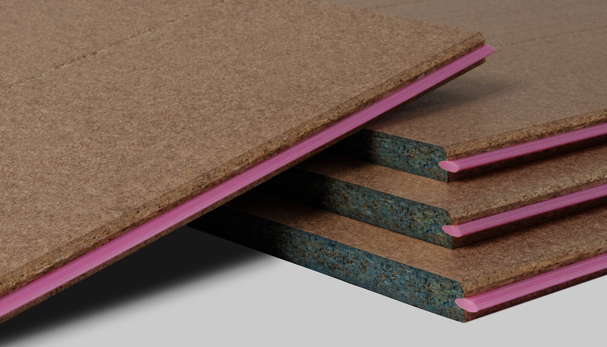 Close-up of STRUCTApanel VJ150 stacked panels.