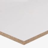 A particleboard panel 18mm White