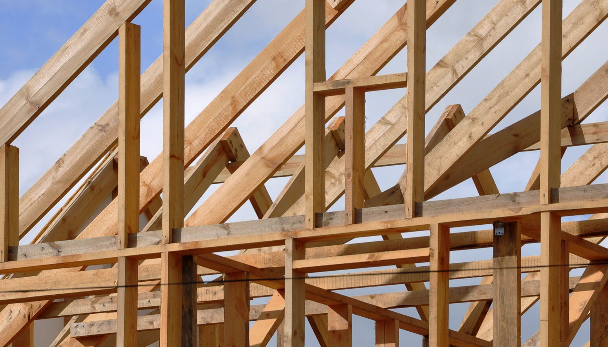 Wooden structure frame built using STRUCTAframe.