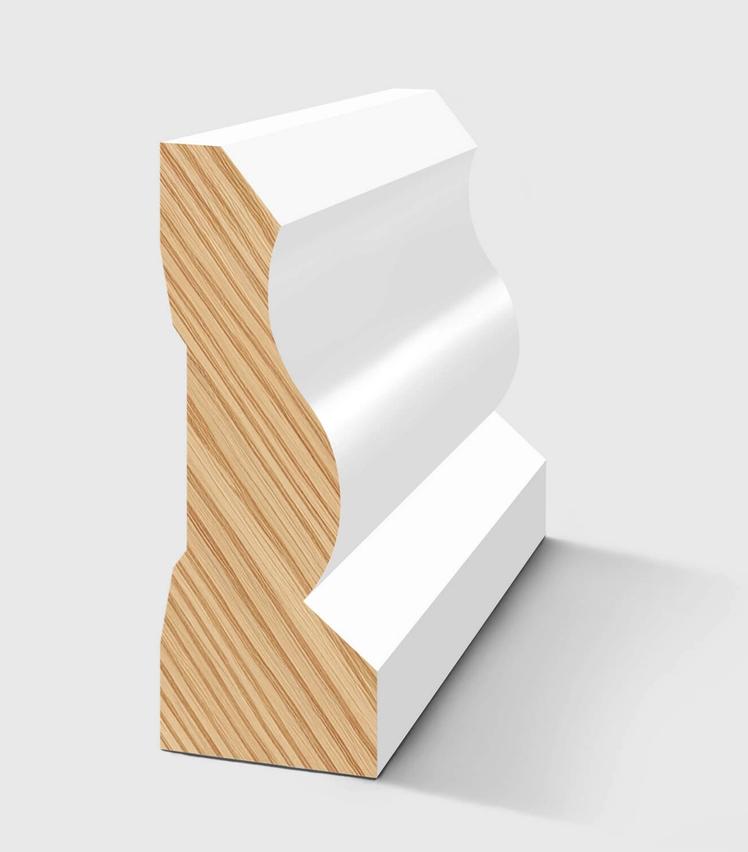 A close-up photo of a Porta Timber Architraves & Skirting - Colonial