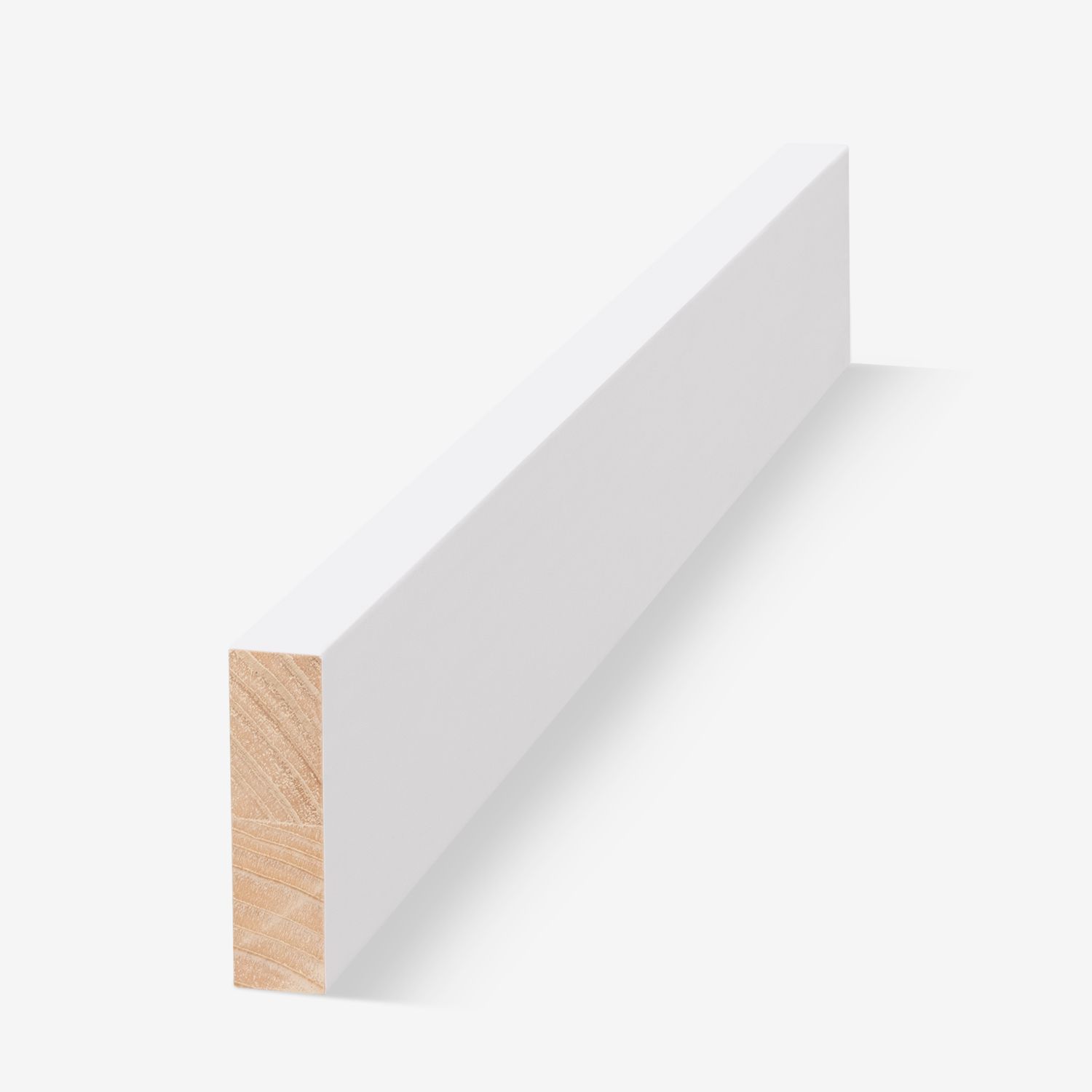 3 x 1 White Vinyl Batten