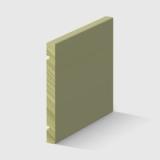 a flat timber fascia board with a small recessed s along one in H3 Primed FJ Pine 190 x 18mm 2.7m