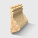A timber moulding with an ornate concave and convex profile in Clear Pine 65 x 25mm 3.0m