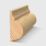 A timber moulding with an ornate concave and convex profile in Clear Pine 40 x 18mm 2.4m