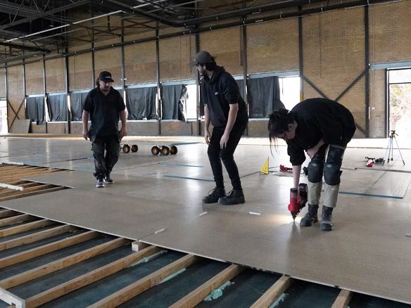 STRUCTApanel® covering a floor frame