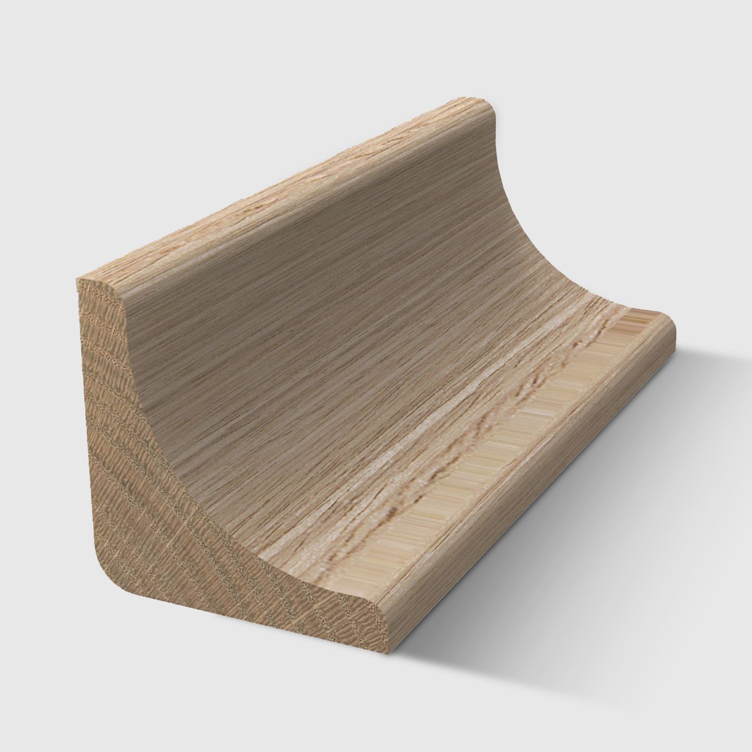 A timber moulding with a concave, quarter-round profile in Tasmanian Oak 19 x 19mm 2.4m