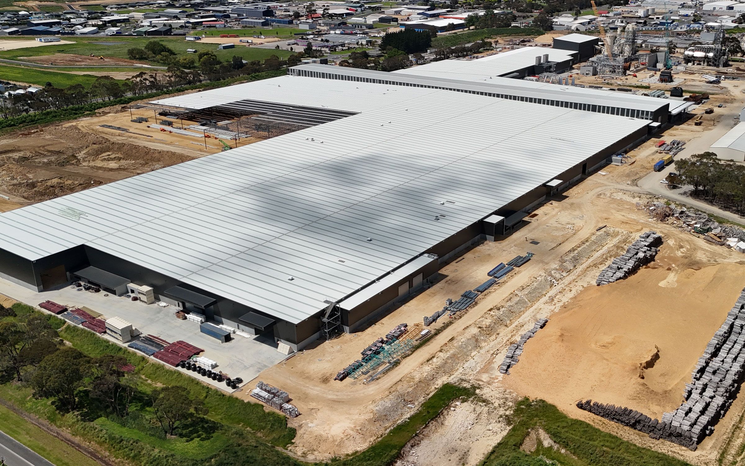 Aerial shot of the Mt Gambier Facility