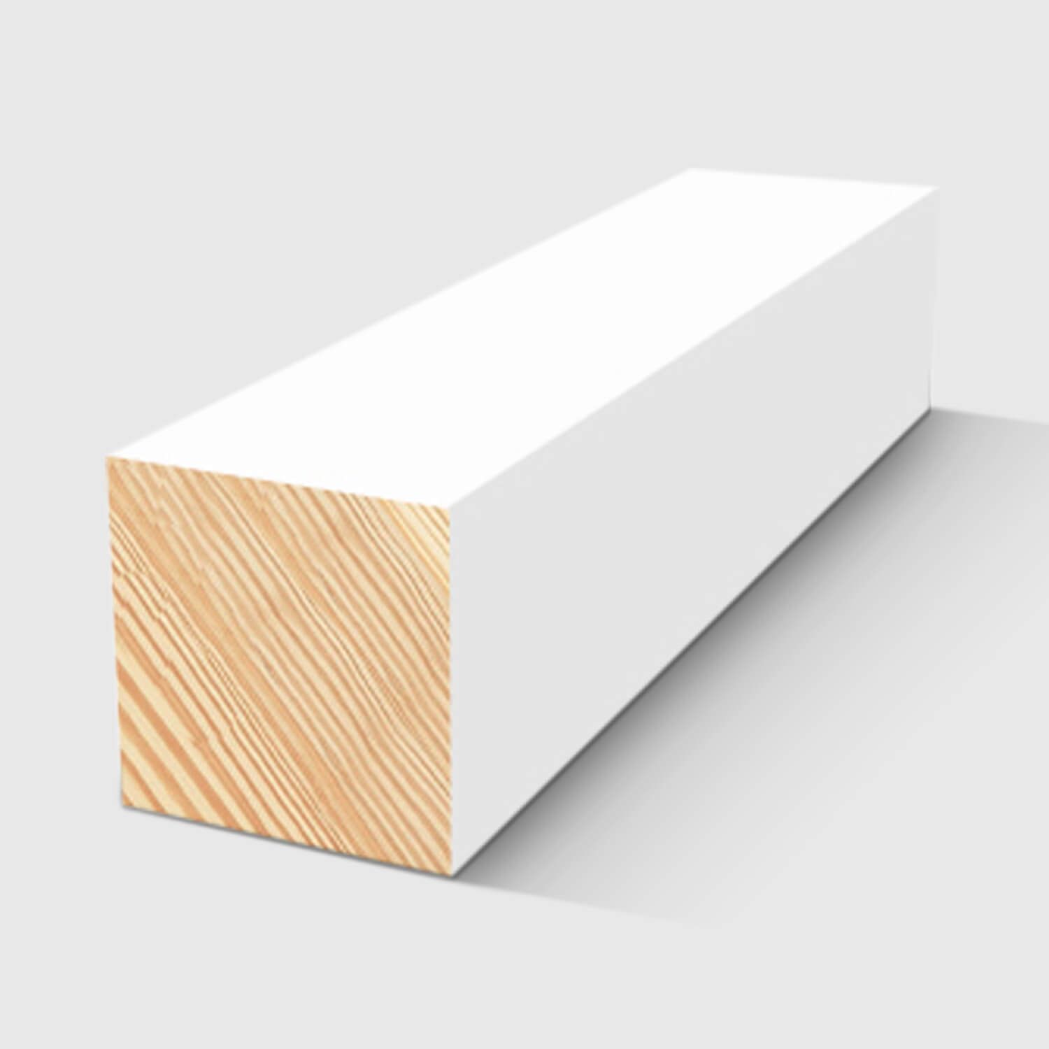 A square timber moulding in Primed FJ Pine 21 x 21mm